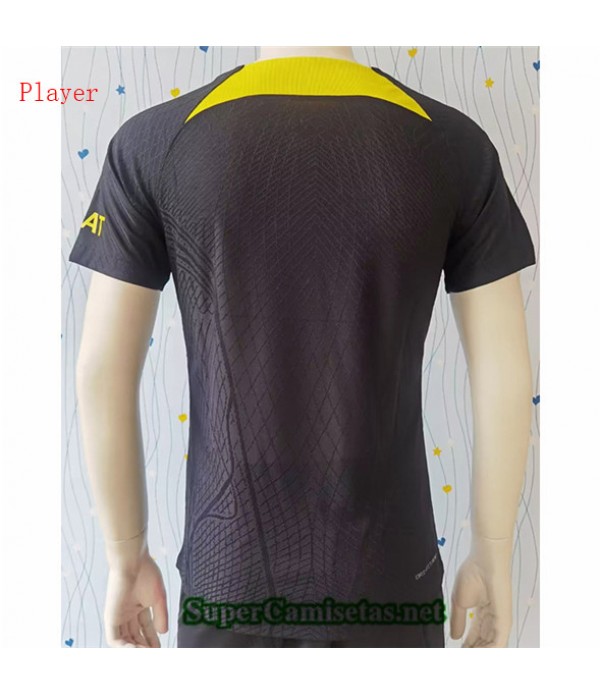 Tailandia Equipacion Camiseta Player Psg Training Noir/jaune 2023 2024 Diseño