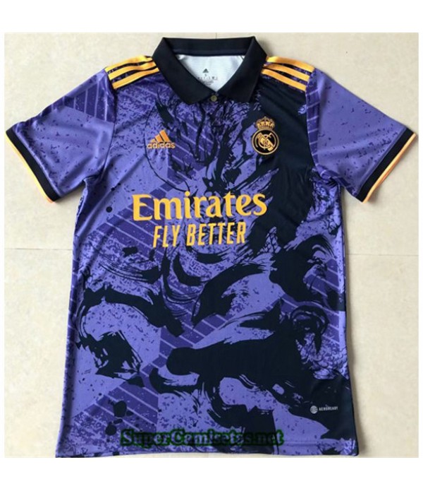 Tailandia Equipacion Camiseta Real Madrid Violet 2...