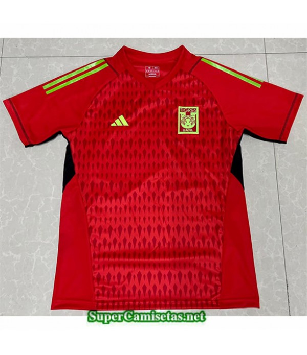 Tailandia Equipacion Camiseta Tigres Uanl Goalie Rouge 2023 2024 Diseño