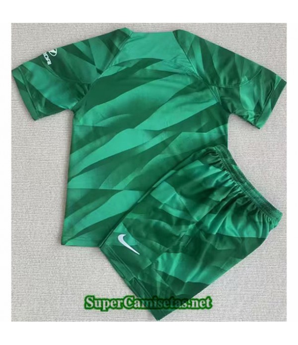 Tailandia Equipacion Camiseta Atletico De Madrid Niño Portero Verde 2023/24