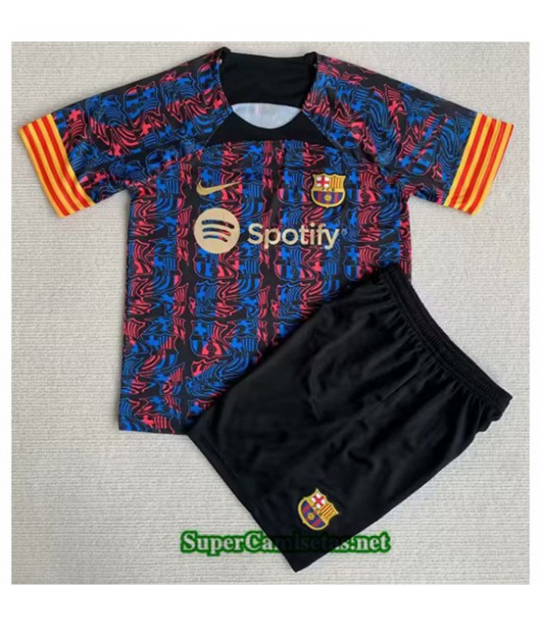 Tailandia Equipacion Camiseta Barcelona Enfant Édition Spéciale Noir 2023/24