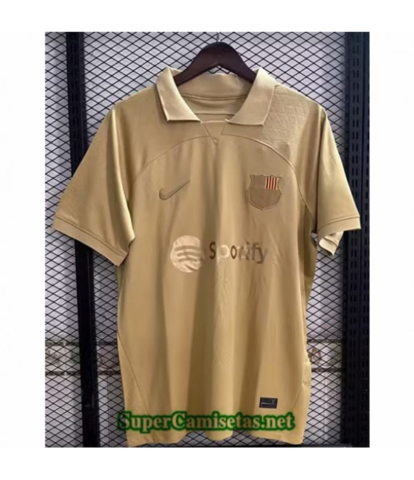 Tailandia Equipacion Camiseta Barcelona Oro 2023/2...