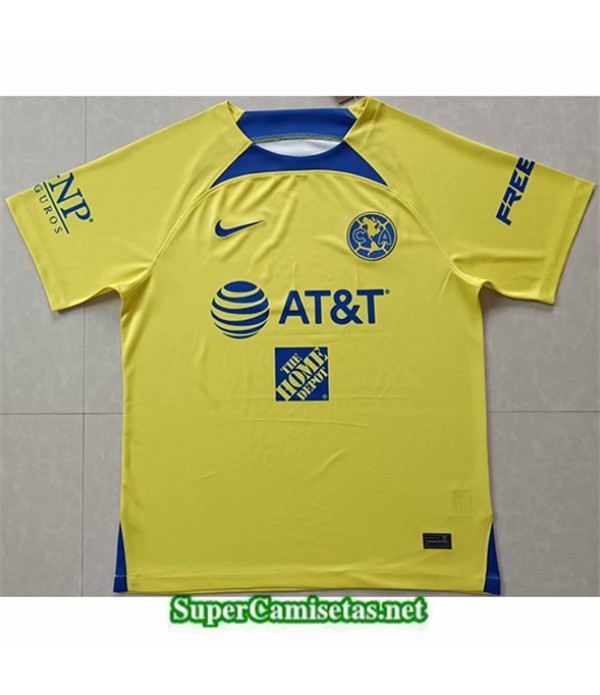 Tailandia Equipacion Camiseta Club America Amarillo 2023/24