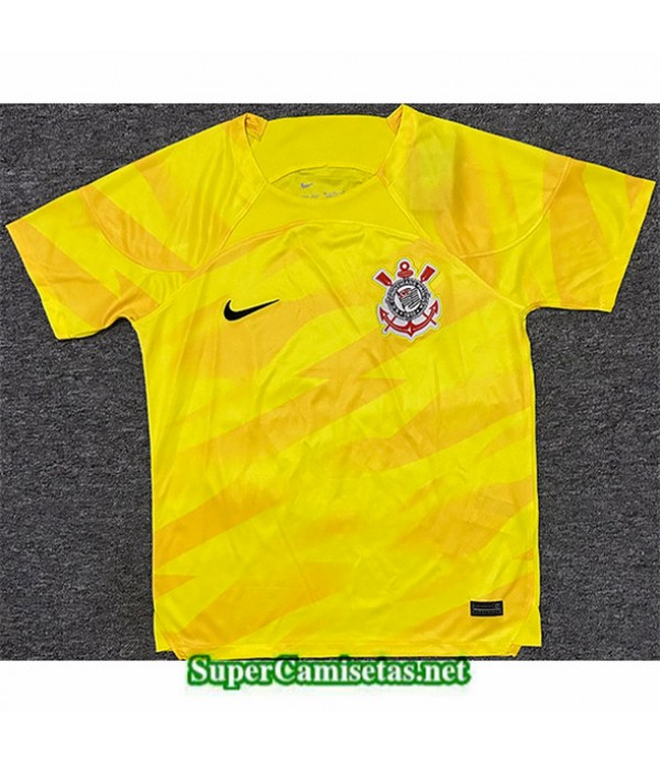 Tailandia Equipacion Camiseta Corinthian Portero Training Amarillo 2023/24