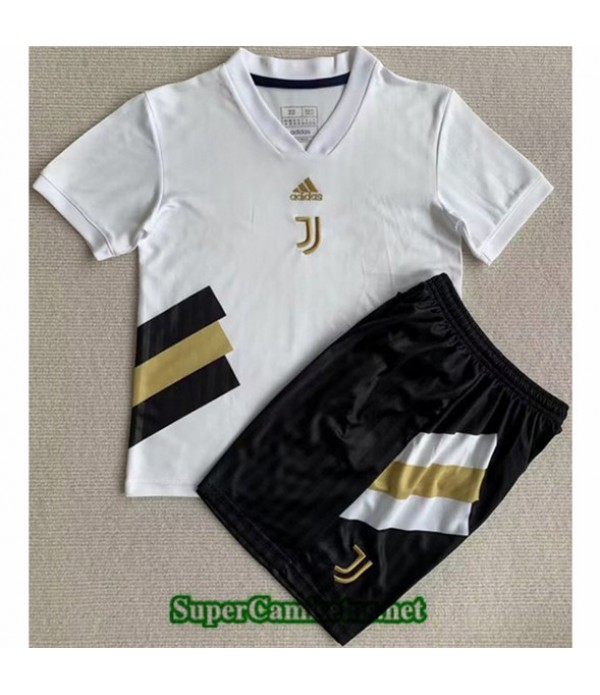 Tailandia Equipacion Camiseta Juventus Niño Blanc...