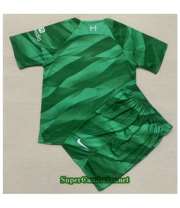 Tailandia Equipacion Camiseta Liverpool Enfant Gardien De But Vert 2023/24