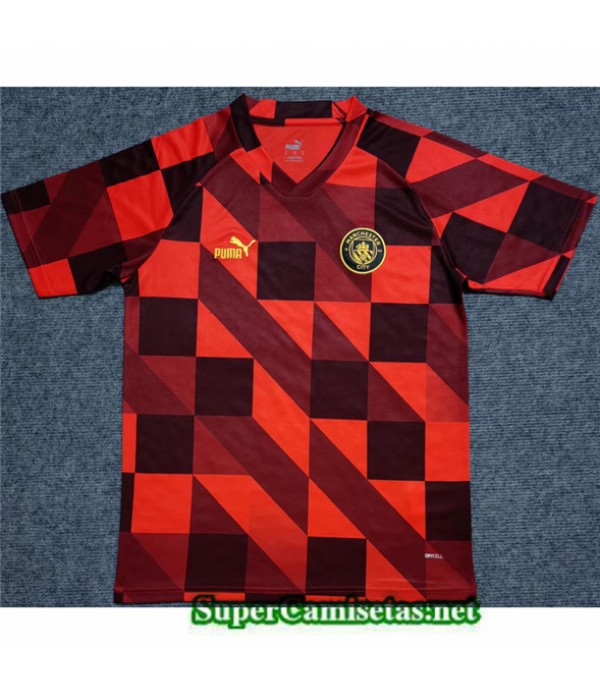 Tailandia Equipacion Camiseta Manchester City Training Rojo 2023/24