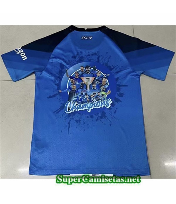 Tailandia Equipacion Camiseta Napoli 2023/24 Edición Especial Azul