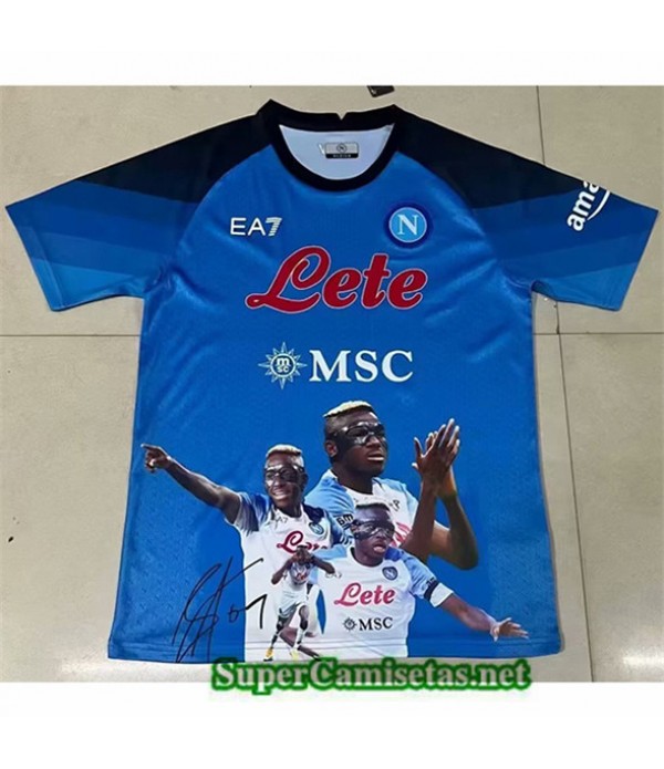 Tailandia Equipacion Camiseta Napoli 2023/24 Edición Especial Azul