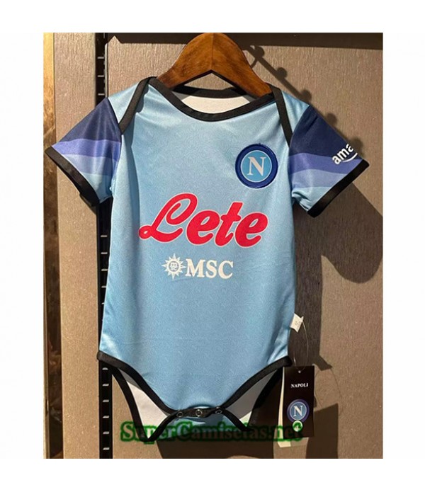 Tailandia Equipacion Camiseta Napoli Bebé Azul 20...
