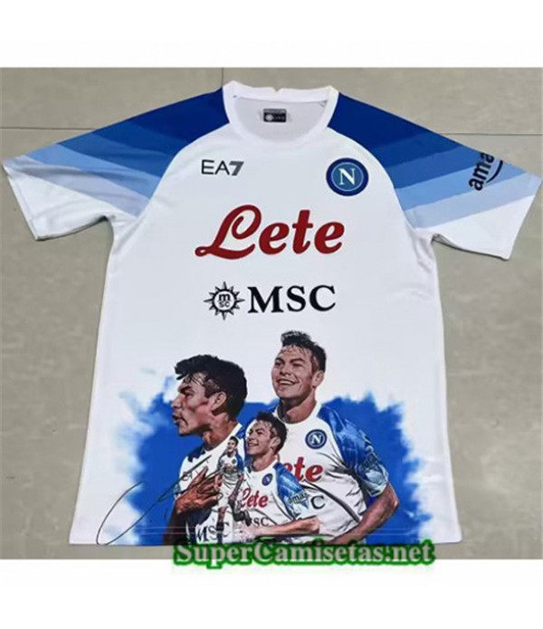 Tailandia Equipacion Camiseta Napoli Blanco 2023/24