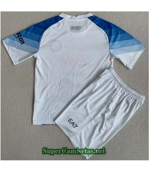 Tailandia Equipacion Camiseta Napoli Niño Blanco 2023/24