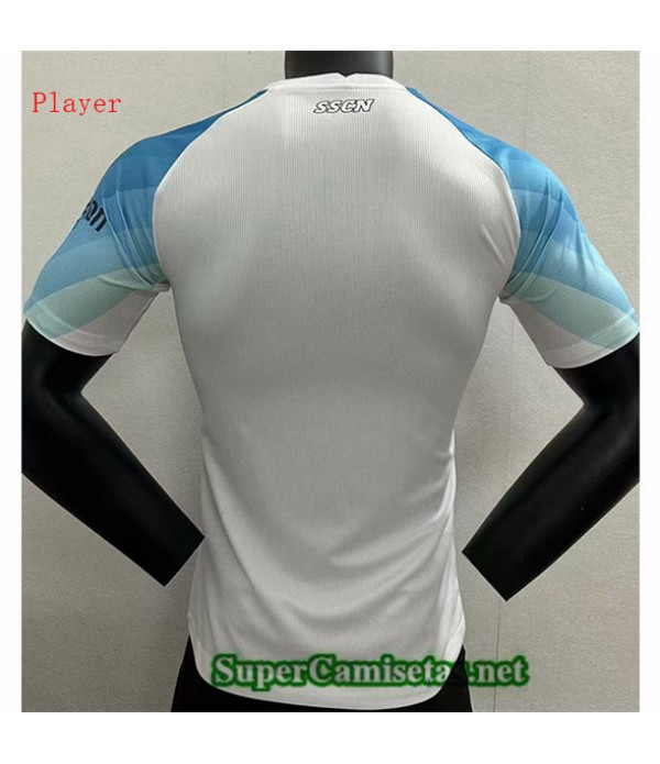 Tailandia Equipacion Camiseta Napoli Player Blanco 2023/24