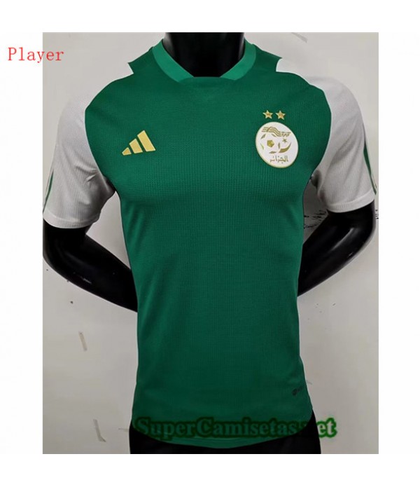 Tailandia Equipacion Camiseta Player Argelia Verde Blanco 2023/24