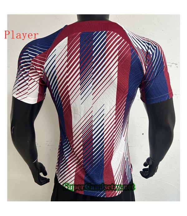 Tailandia Equipacion Camiseta Player Barcelona Training Rouge/bleu 2023/24