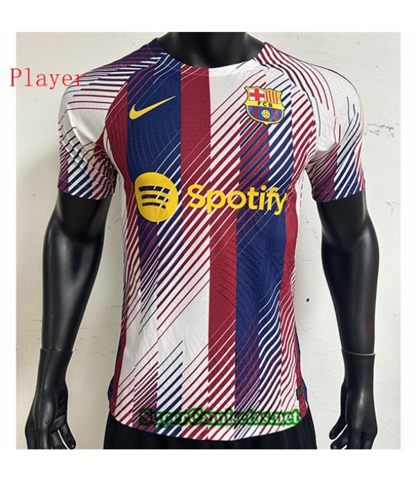 Tailandia Equipacion Camiseta Player Barcelona Training Rouge/bleu 2023/24