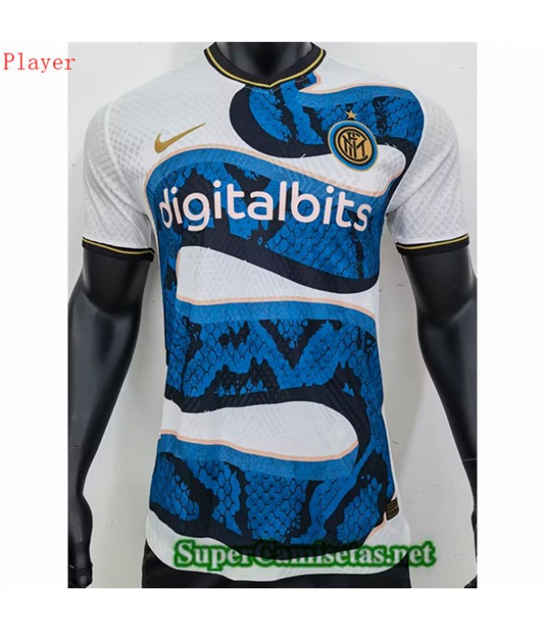 Tailandia Equipacion Camiseta Player Inter Milan Dragon Blanco 2023/24