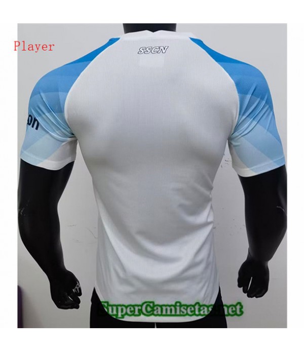 Tailandia Equipacion Camiseta Player Napoli Blanco/azul 2023/24