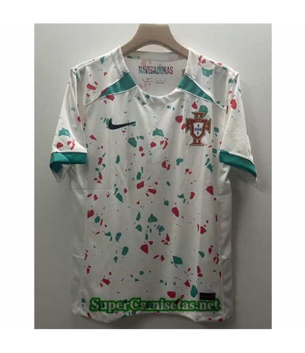 Tailandia Equipacion Camiseta Portugal Blanco 2023/24