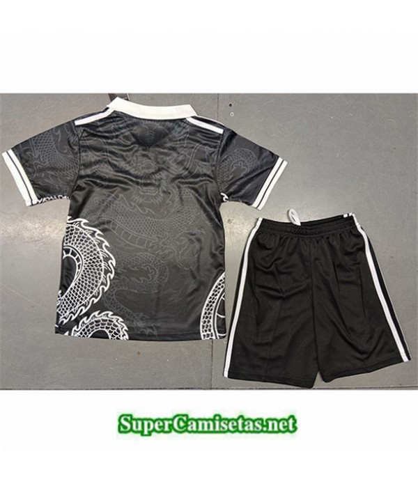 Tailandia Equipacion Camiseta Real Madrid Niño Dragon Negro 2023/24