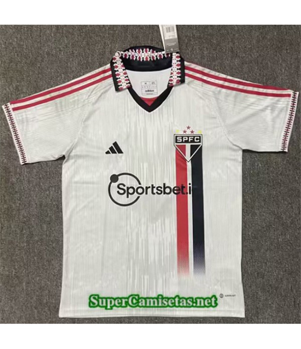 Tailandia Equipacion Camiseta Sao Paulo Blanco 202...