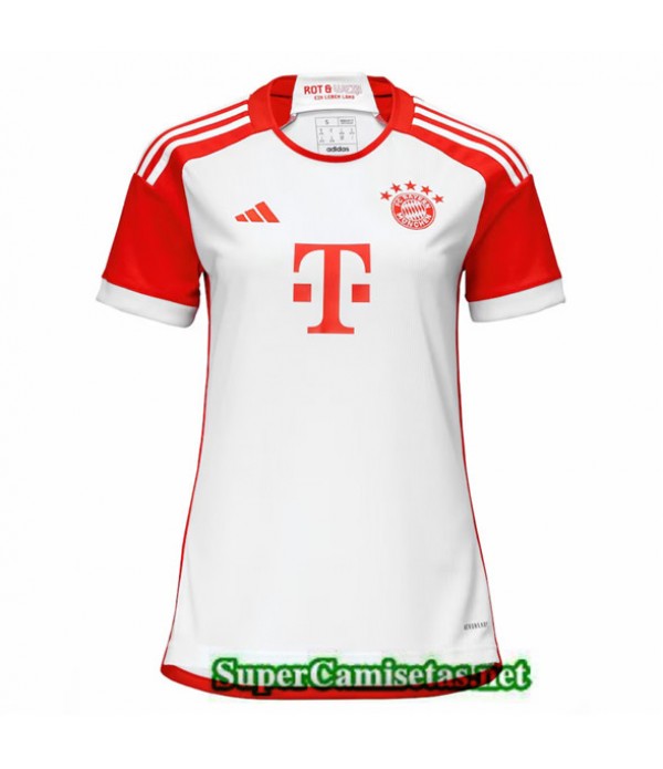 Tailandia Primera Equipacion Camiseta Bayern Munich Femme 2023/24