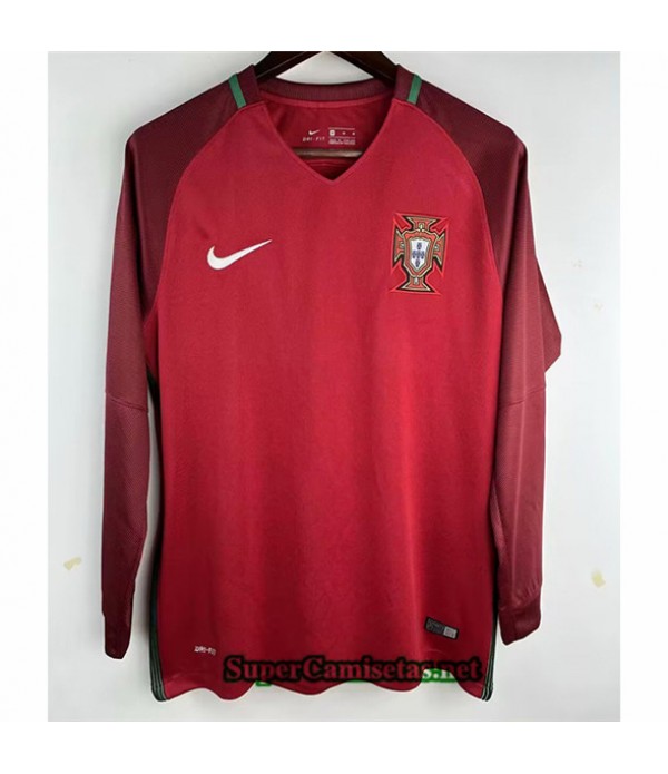 Tailandia Primera Equipacion Camiseta Clasicas Portugal Manche Longue 2016