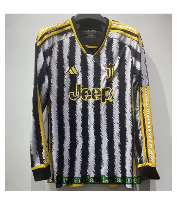 Tailandia Primera Equipacion Camiseta Juventus Manga Larga 2023/24