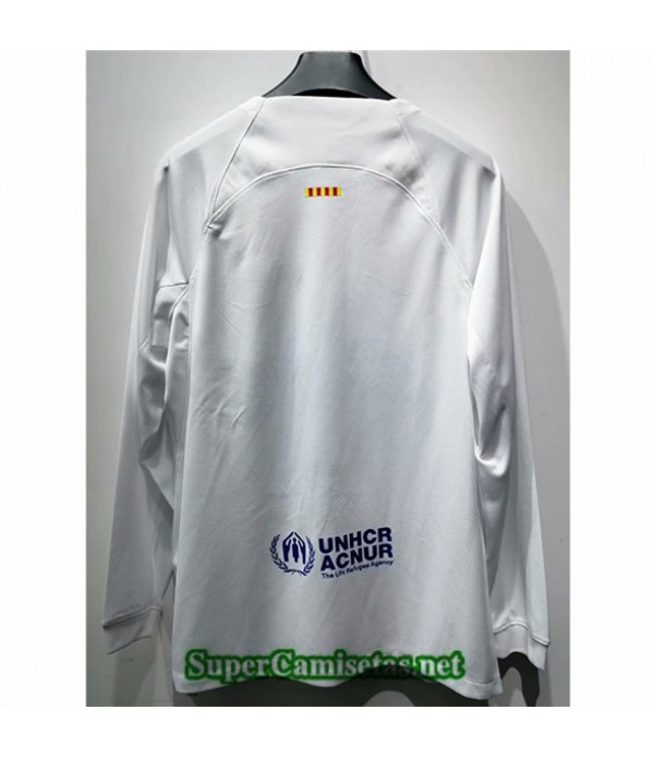 Tailandia Segunda Equipacion Camiseta Barcelona Manga Larga 2023/24