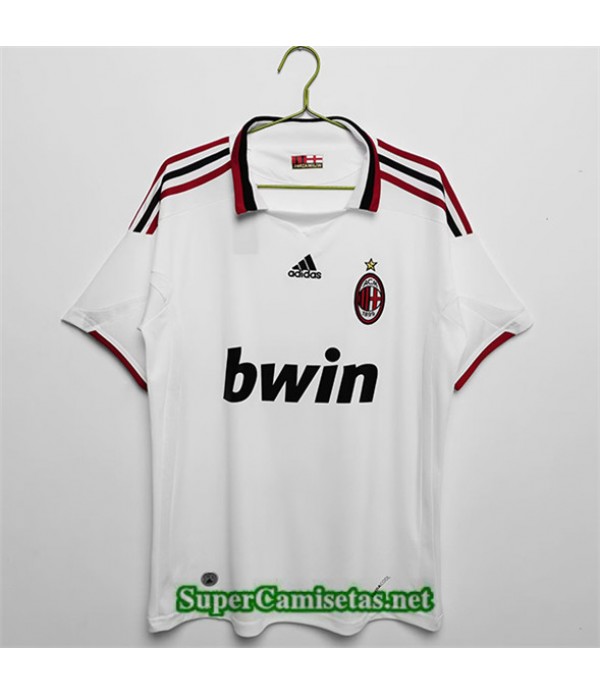 Tailandia Segunda Equipacion Camiseta Clasicas Ac Milan 2009 10