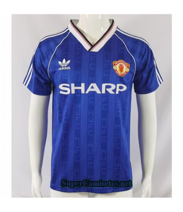 Tailandia Segunda Equipacion Camiseta Clasicas Manchester United 1988 89