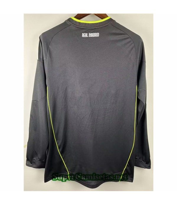 Tailandia Segunda Equipacion Camiseta Clasicas Real Madrid Manga Larga 2010 11