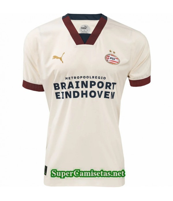 Tailandia Segunda Equipacion Camiseta Psv Eindhoven Blanco 2023/24