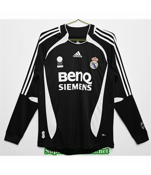 Tailandia Tercera Equipacion Camiseta Clasicas Real Madrid Manga Larga 2006 07