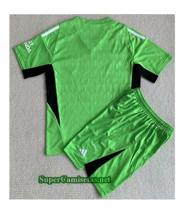 Tailandia Equipacion Camiseta Arsenal Niño Portero Verde 2023 2024