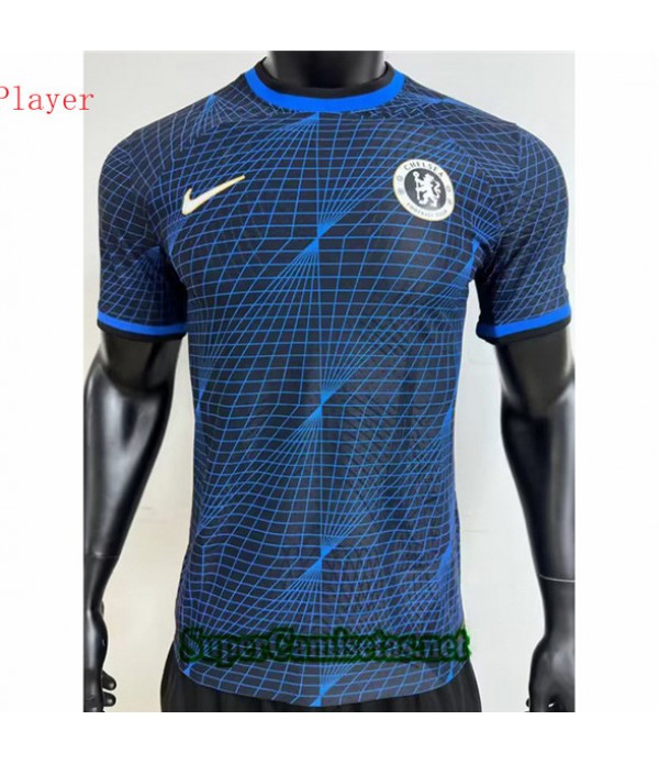 Tailandia Equipacion Camiseta Chelsea Player Training Azul 2023 2024