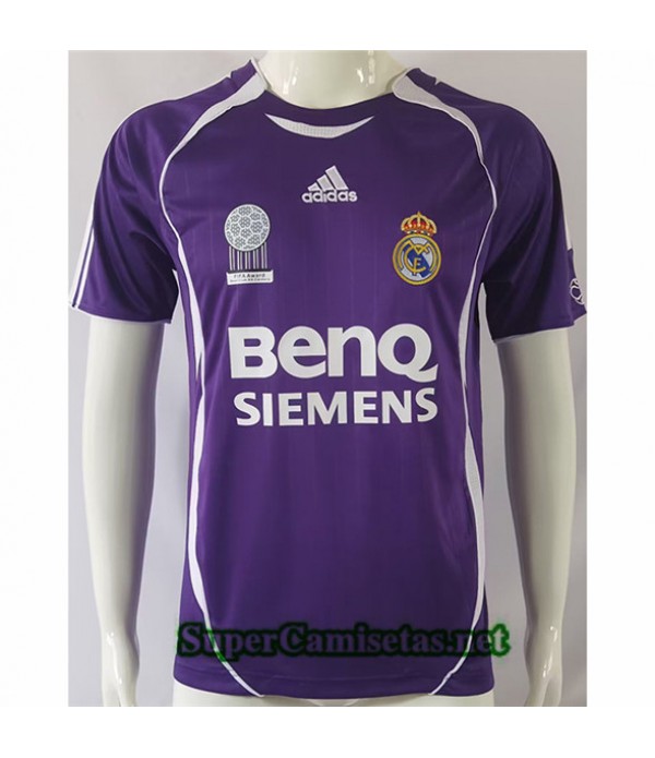 Tailandia Equipacion Camiseta Clasicas Real Madrid Purple Hombre 2006