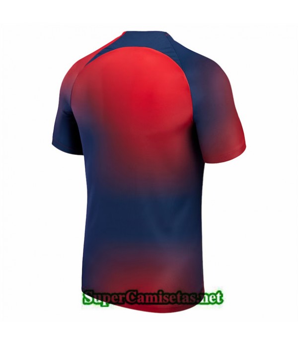 Tailandia Equipacion Camiseta Psg Training Rojo/azul 2023 2024