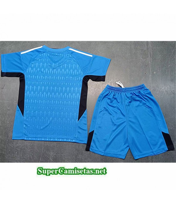 Tailandia Equipacion Camiseta Real Madrid Niño Portero Azul 2023 2024