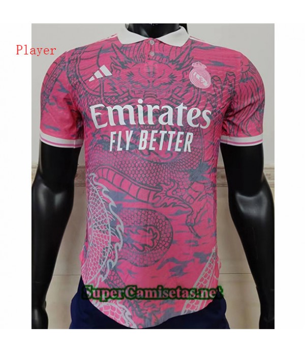 Tailandia Equipacion Camiseta Real Madrid Player Rosa 2023 2024