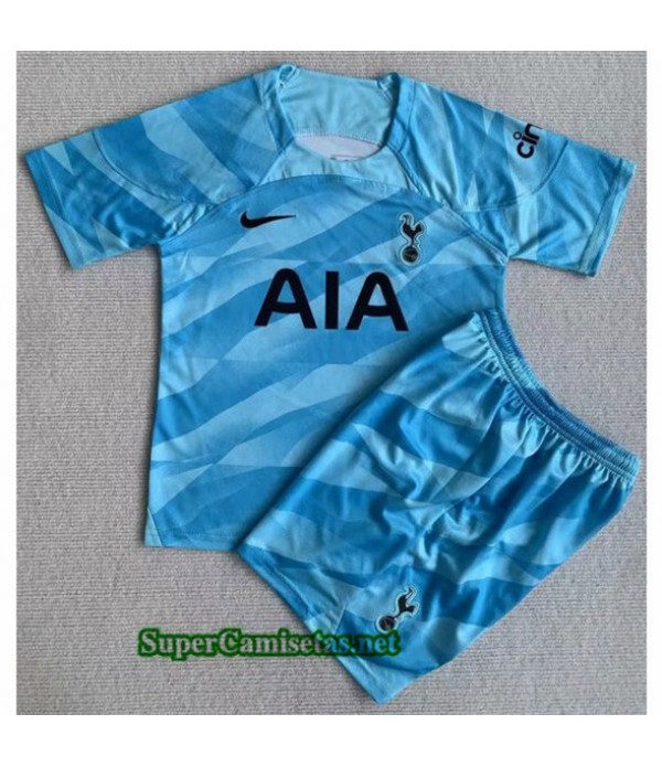 Tailandia Equipacion Camiseta Tottenham Niño Portero Azul 2023 2024