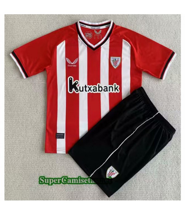Tailandia Primera Equipacion Camiseta Athletic De Bilbao Niño 2023 2024