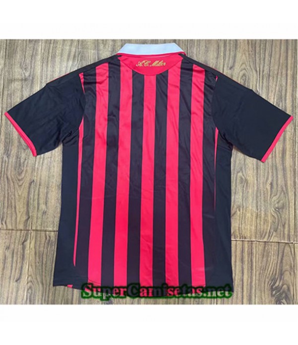 Tailandia Primera Equipacion Camiseta Clasicas Ac Milan Hombre 2009 10