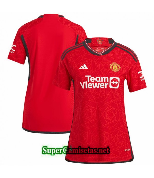 Tailandia Primera Equipacion Camiseta Manchester United Mujer 2023 2024