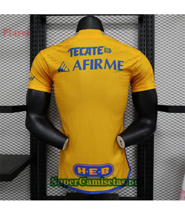 Tailandia Primera Equipacion Camiseta Tigres Uanl Player 2023 2024