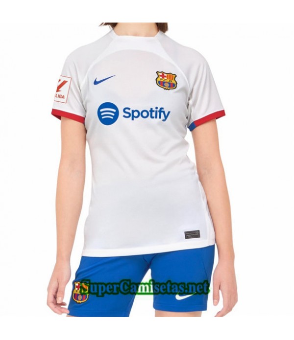 Tailandia Segunda Equipacion Camiseta Barcelona Mujer 2023 2024