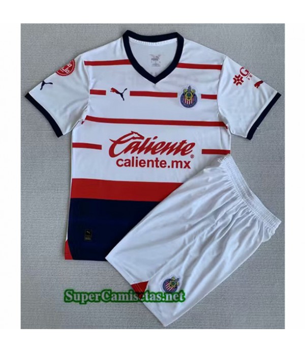 Tailandia Segunda Equipacion Camiseta Chivas De Guadalajara Niño 2023 2024