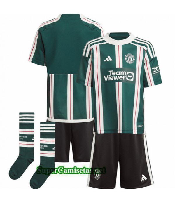 Tailandia Segunda Equipacion Camiseta Manchester United Niño 2023 2024
