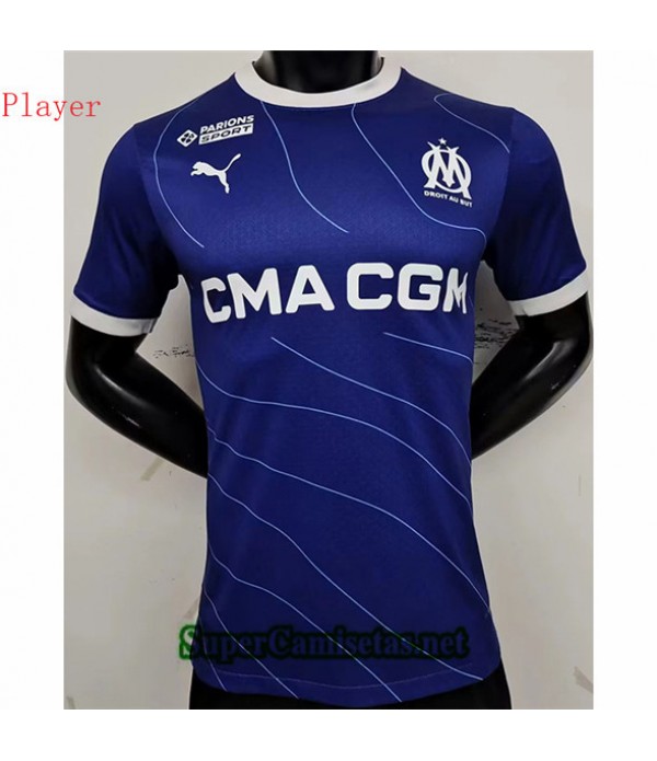 Tailandia Segunda Equipacion Camiseta Marsella Player Azul 2023 2024
