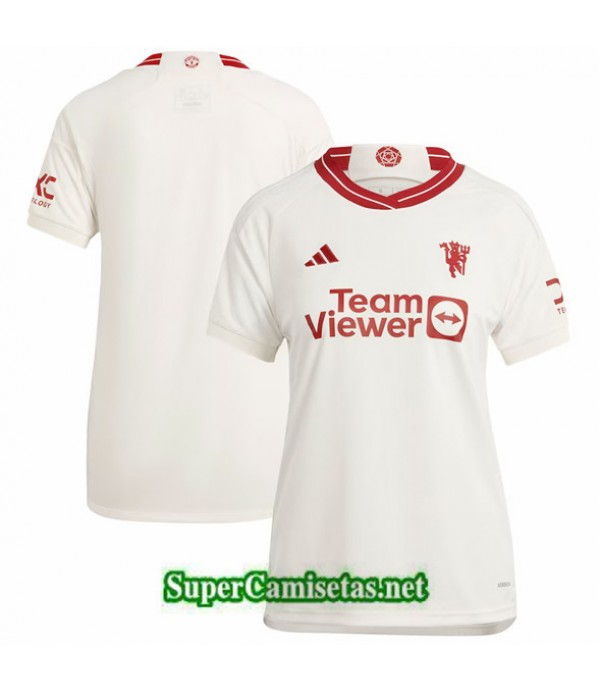 Tailandia Tercera Equipacion Camiseta Manchester United Mujer 2023 2024